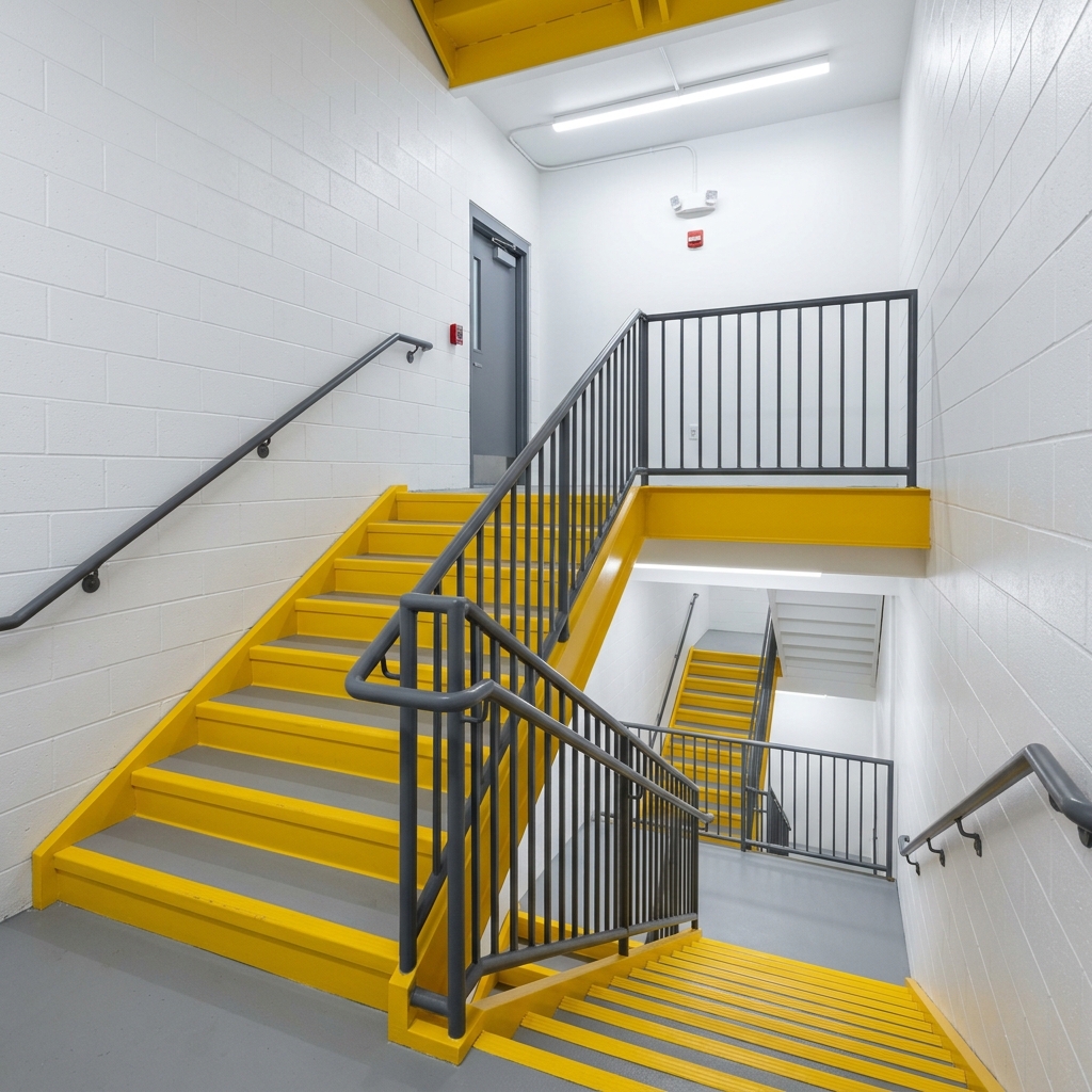 Tampa Parking Garage Stairwell by JTA Advance Painting